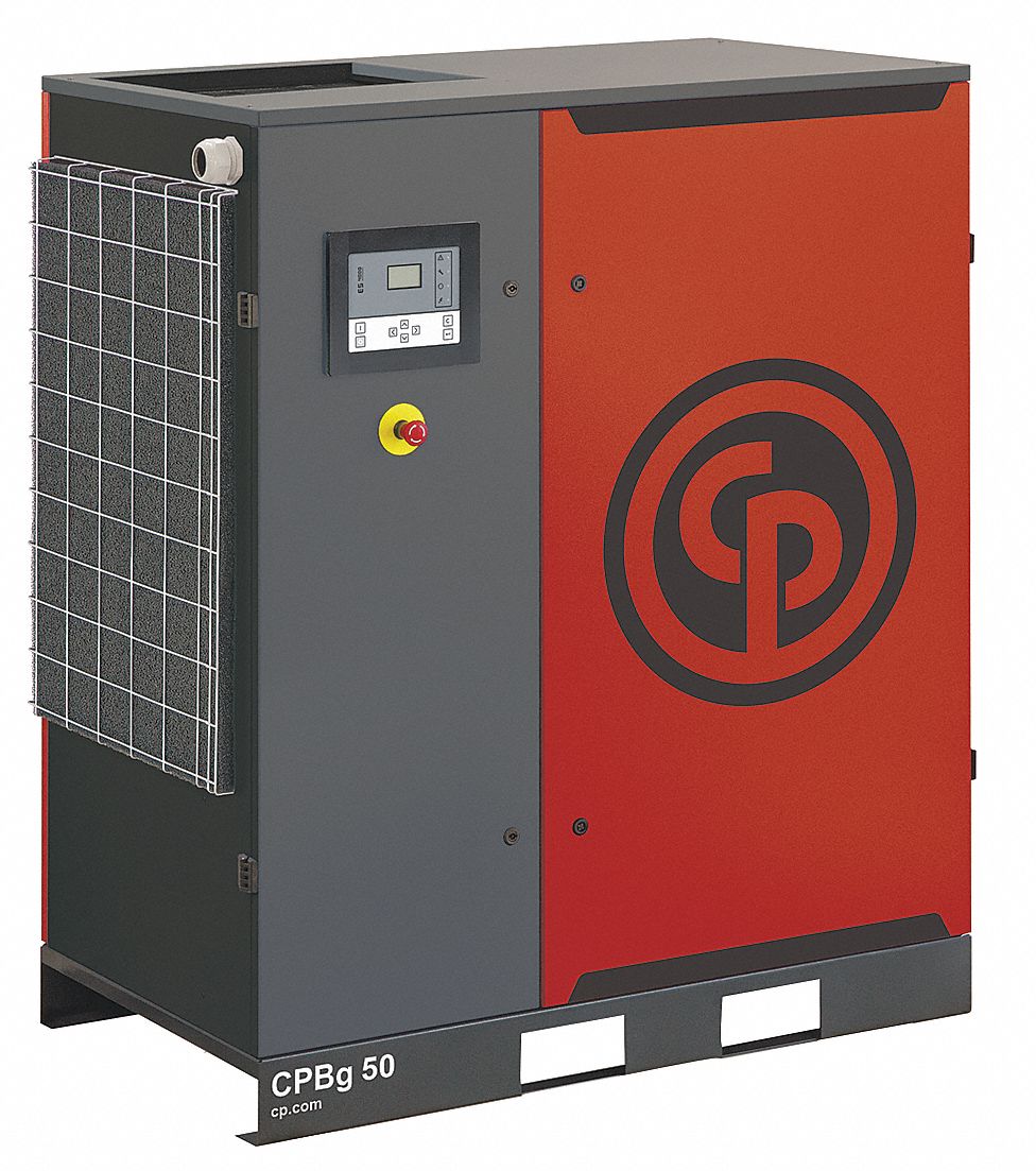 CHICAGO PNEUMATIC 3Phase 50 HP Rotary Screw Air Compressor 40JE99