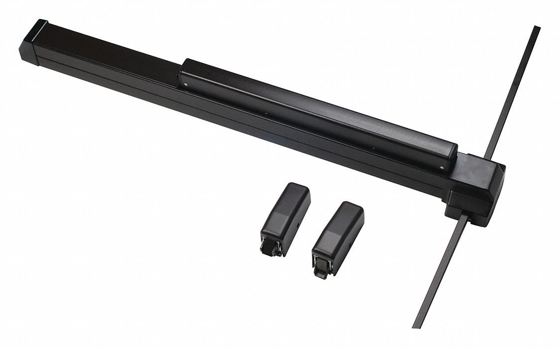 Surface Vertical Rod: 4 ft Max Door Wd, Bronze