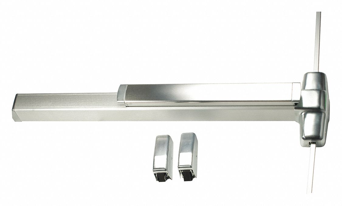Exit Device: 4 ft Max Door Wd, Chrome