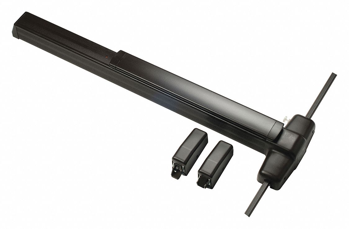 Surface Vertical Rod: 3 ft Max Door Wd, Bronze