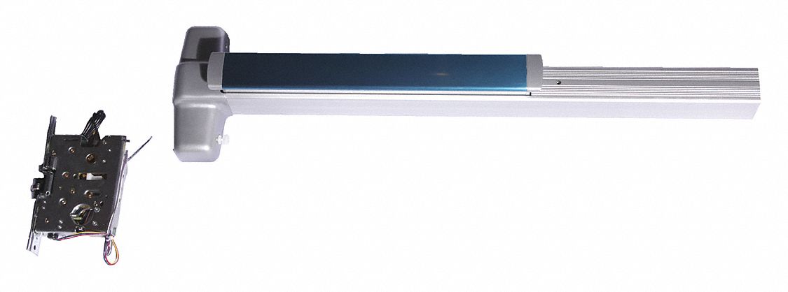 Exit Device: Mortise, 3 ft Max Door Wd, Aluminum