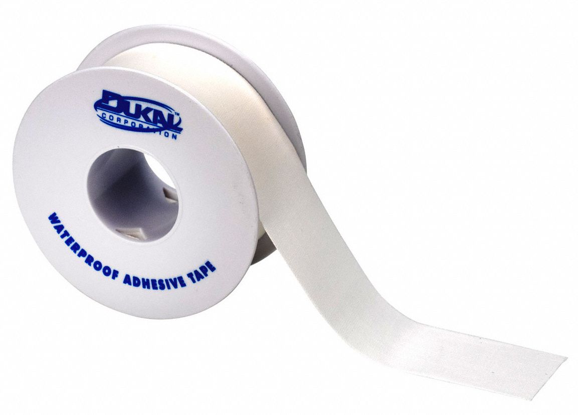 FIRST AID ONLY First Aid Tape, White, Waterproof Yes, Cloth, 1 in Width
