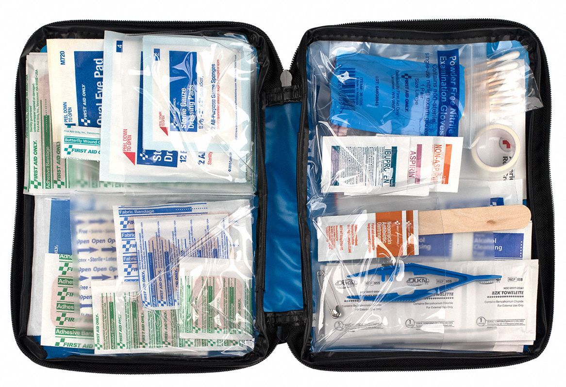 First Aid Kit,Fabric,131 Pieces