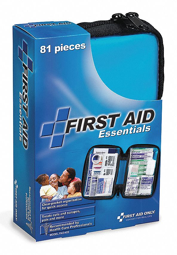 FIRST AID ONLY First Aid Kit, Kit, Fabric, Industrial, 25 People Served