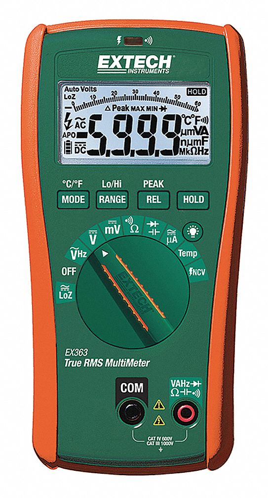 EXTECH, TRMS, CAT IV 600V, Digital Multimeter - 40JK38|EX363 - Grainger