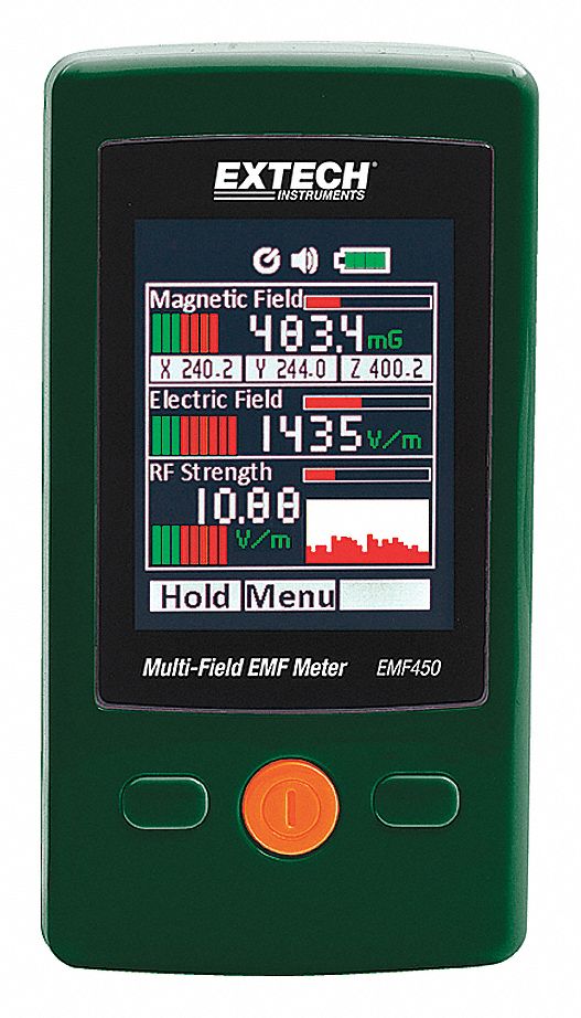 EXTECH, 2000mG Electric/554.6mW/m2 RF, LCD, Multi