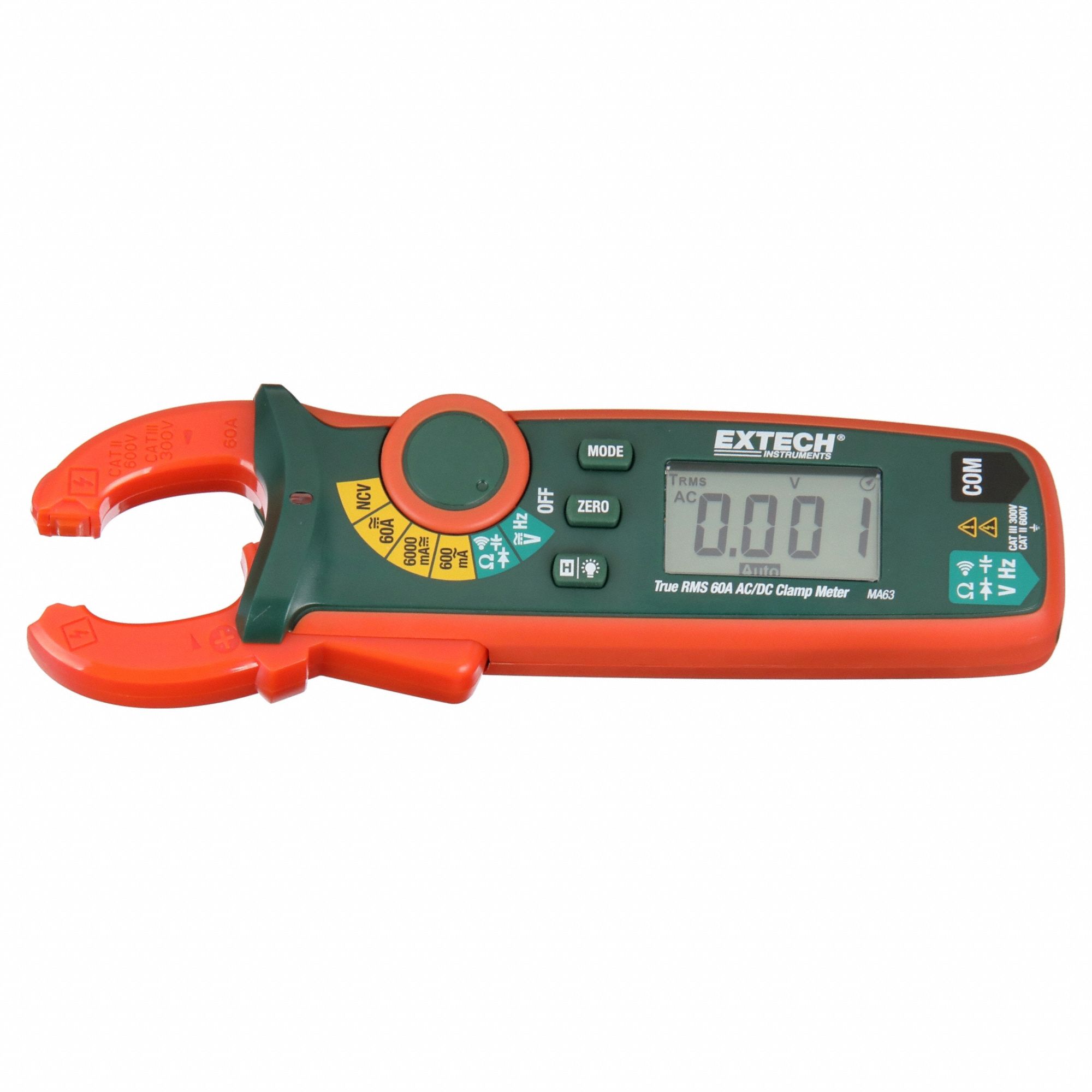 TRUE RMS 60A AC/DC CLAMP METER