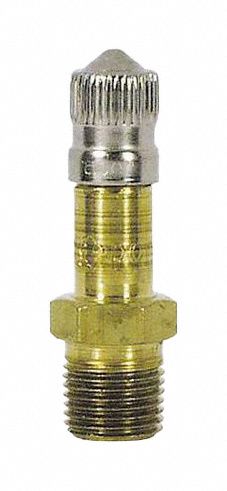Air Tank Valve: 1/8 in NPT, Brass, 40JM34