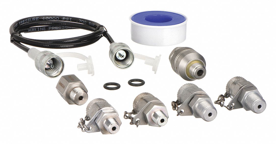 FLUKE, Pressure Transmitter 5000 psi Rated Test Hose, Pressure Test