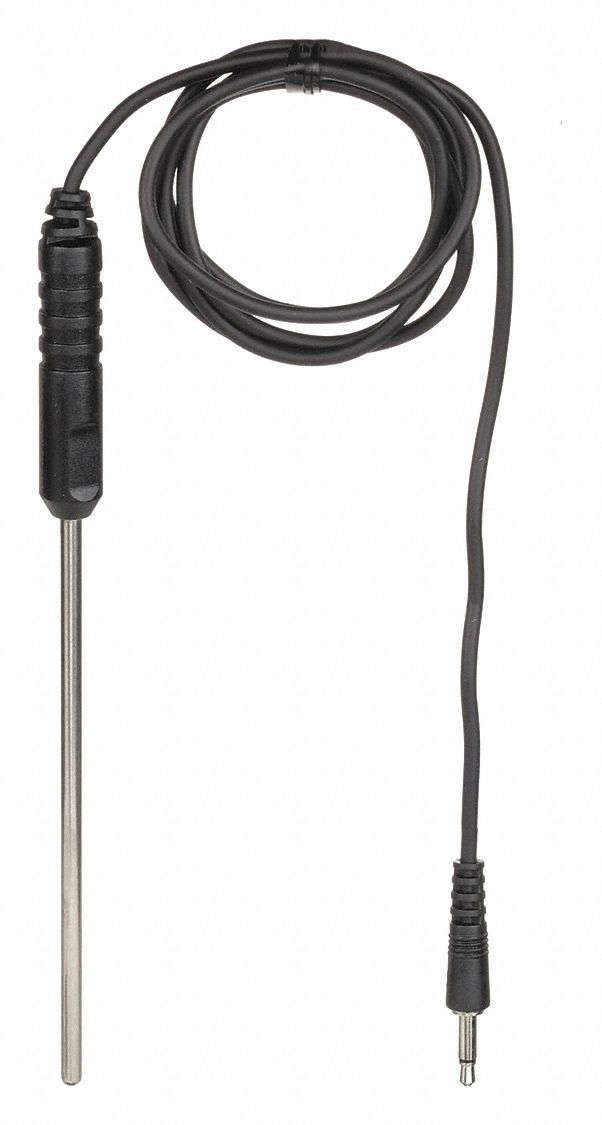 RTD, 4Wire Pt100 ohm, Temperature Probe 40JZ74EN100TP Grainger