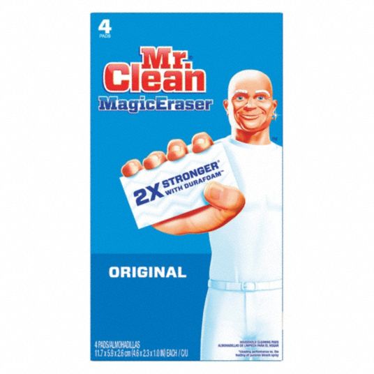 MR. CLEAN, Foam, 4 39/64 in Lg, Scrubber Sponge - 40K040