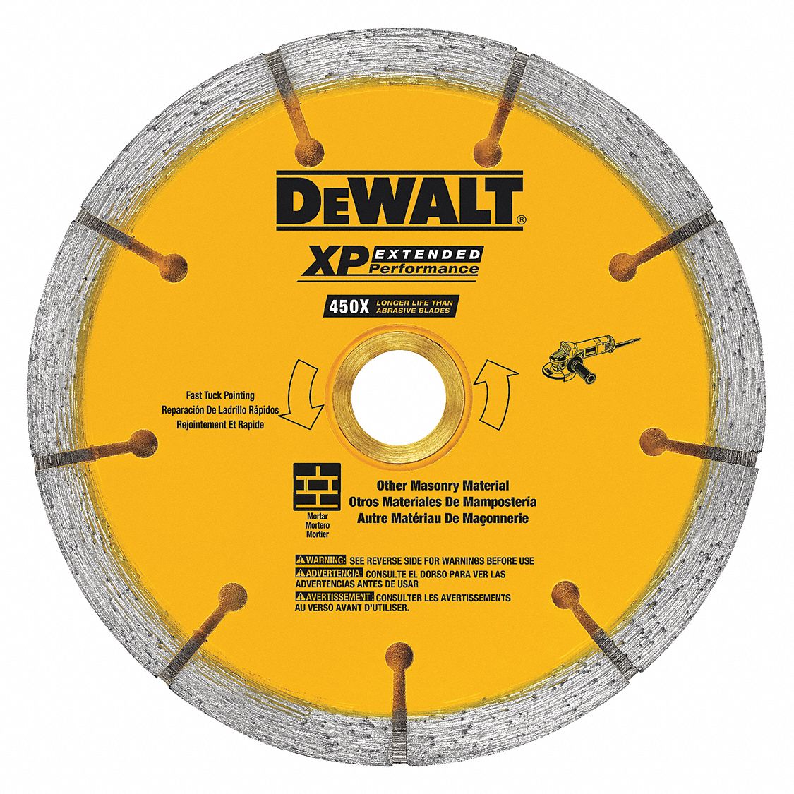 Dewalt 6 In Blade Dia 7 8 In Arbor Size Diamond Saw Blade 40k112 Dw4739s Grainger