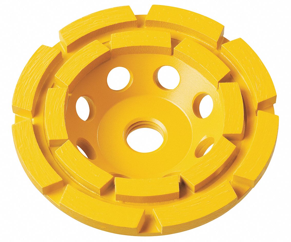 DEWALT Segment Cup Grinding Wheel 7 in Abrasive Wheel Dia, 8,600 RPM