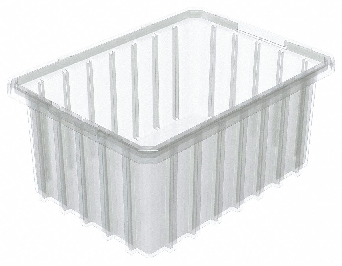 40K428 - Divider Box 10-7/8 x 8-1/4 x 5 In Clear