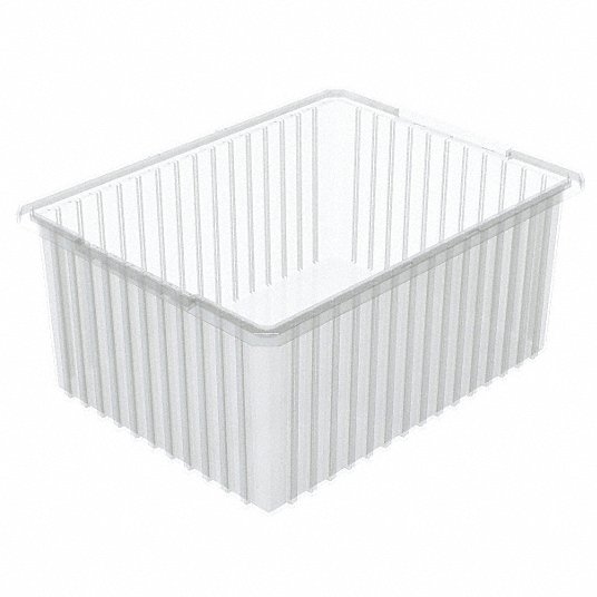 Clear 33220SCLAR AKRO-MILS Divider Box,22-3/8 x 17-3/8 x 10In,Clear 