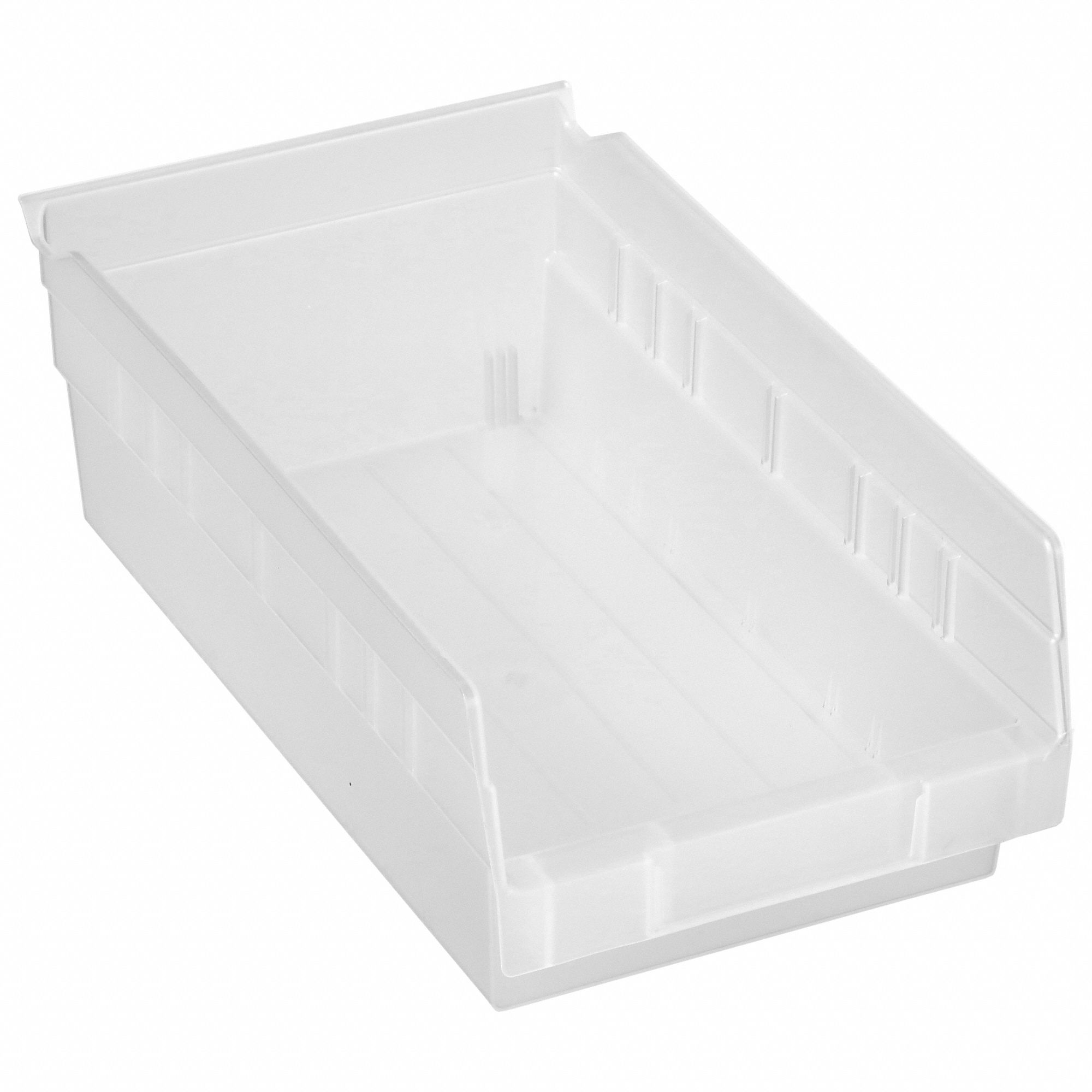 CLEAR SHELF BIN 11-5/8 X 6-5/8 X 4