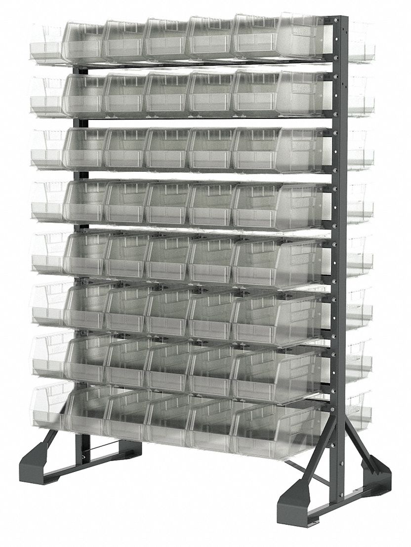 Bin Rail Floor Rack - Grainger