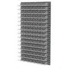 Louvered Panel,36 x 4-5/8 x 61 In,Clear