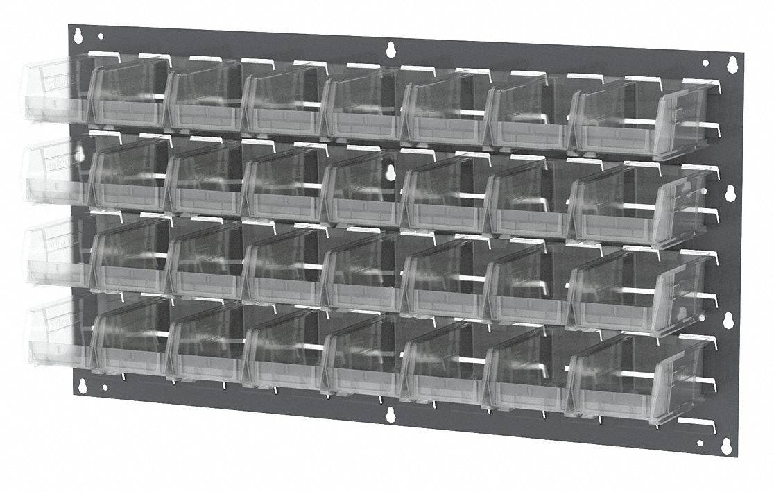 Louvered Panel,35 x 4-5/8 x 19 In,Clear