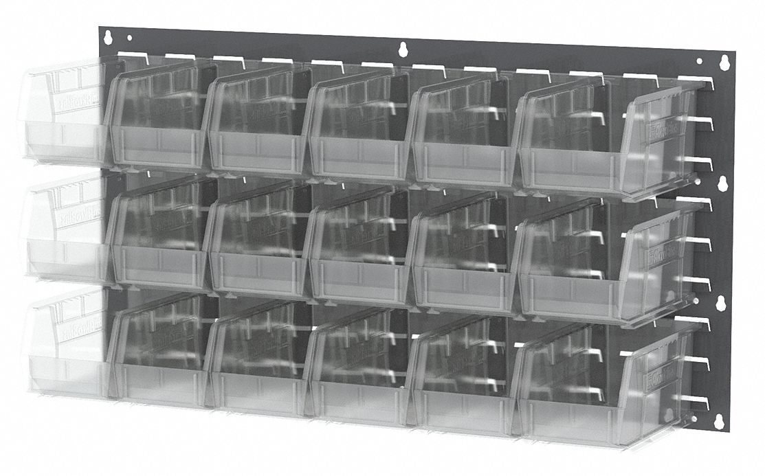 Louvered Panel,35 x 6 x 19 In,Clear