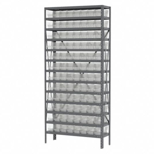 Akro-Mils Wire Shelving Unit, 12 Shelves