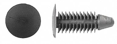 Retainer Blk Nylon 13/64In 5/8In L PK50