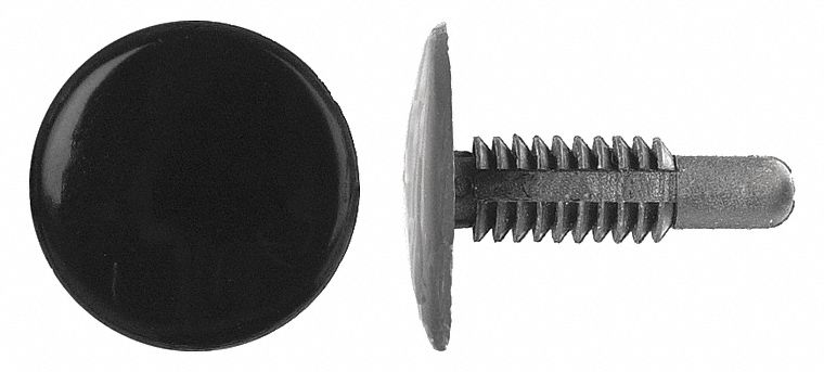 Retainer Blk Nylon 1/4In 1 3/32In L PK50