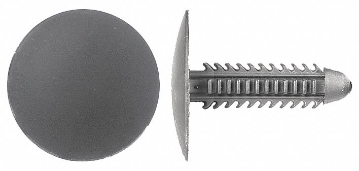 Retainer Blk Nylon 1/4In 1 1/16In L PK25