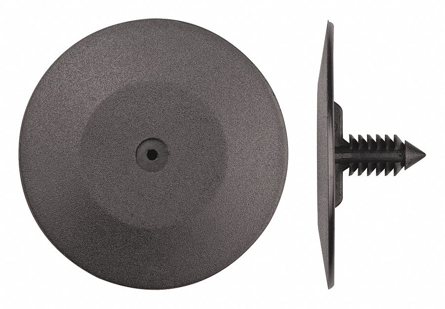 Retainer Blk Plastic 1/4In 3/4In L PK25
