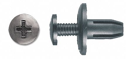 Retainer Blk Nylon 6mm 11mm L PK25