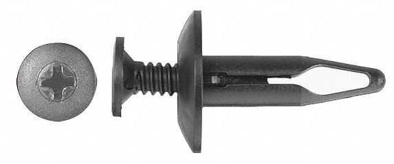 Retainer Blk Nylon 1/4In 29/32In L PK25