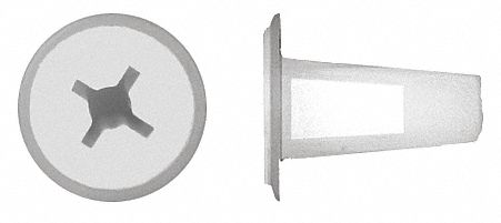 Push-In Rivet Retainer Round Nylon PK50