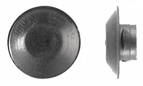 Plug Blk Plastic 1/4In PK100