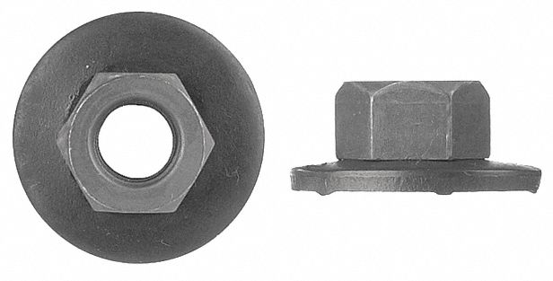 Hex Nut: Std Hex, M8x1.25 Thread, 24 mm Hex Wd, 10 mm Hex Ht, Steel, Phosphate, Std Hex Nut, 25 PK