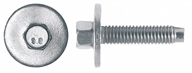 Bolt M6-1.0mm Zinc and Yellow 28mm 25PK