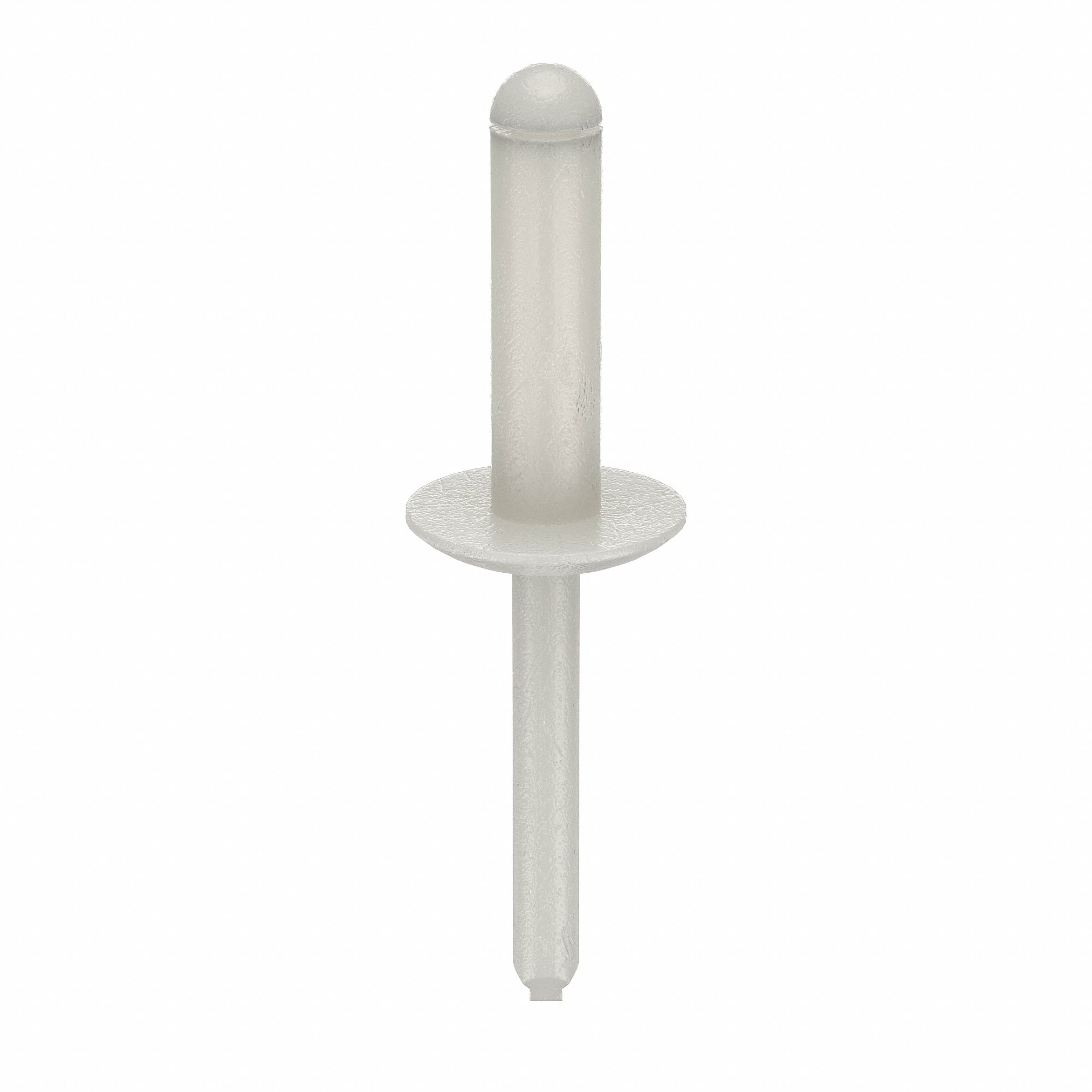 BLIND RIVET, 9/32 IN DIA, INCH, 1 IN BODY L, 0.2813 IN SHANK DIA, OPEN END, DOME, NYLON, 25 PK
