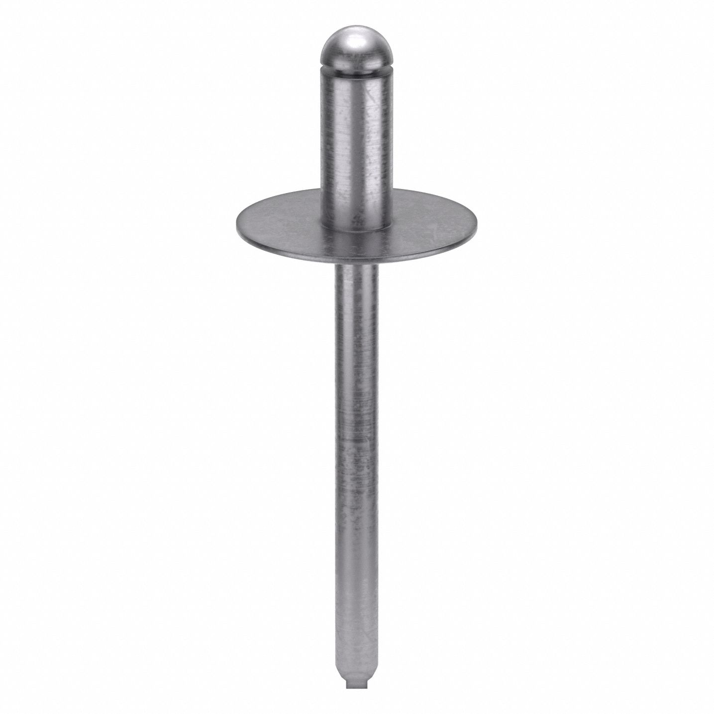 Blind Rivet, 3/16 in dia, PK50: Inch, 13/32 in Body Lg, 0.1875 in Shank Dia, Open End, Dome, 50 PK