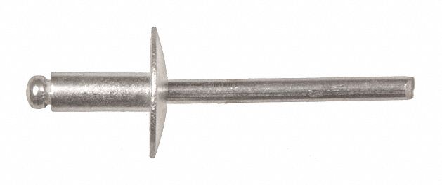 Rivet Large Flange Aluminum 3/16 In PK50