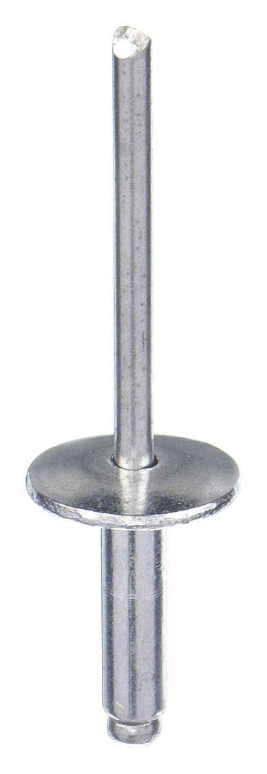 APPROVED VENDOR RIVET,LARGE FLANGE,ALUMINUM,3/16IN,PK50 - Blind