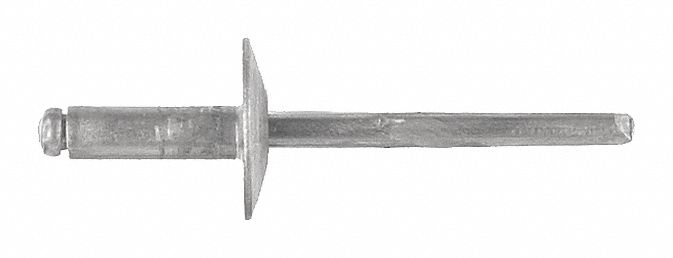 Rivet Large Flange Aluminum 3/16In PK100