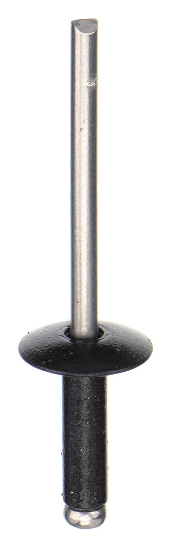 BLIND RIVET, ⅛ IN DIA, INCH, ½ IN BODY L, 0.125 IN SHANK DIA, OPEN END, DOME, STEEL, 50 PK