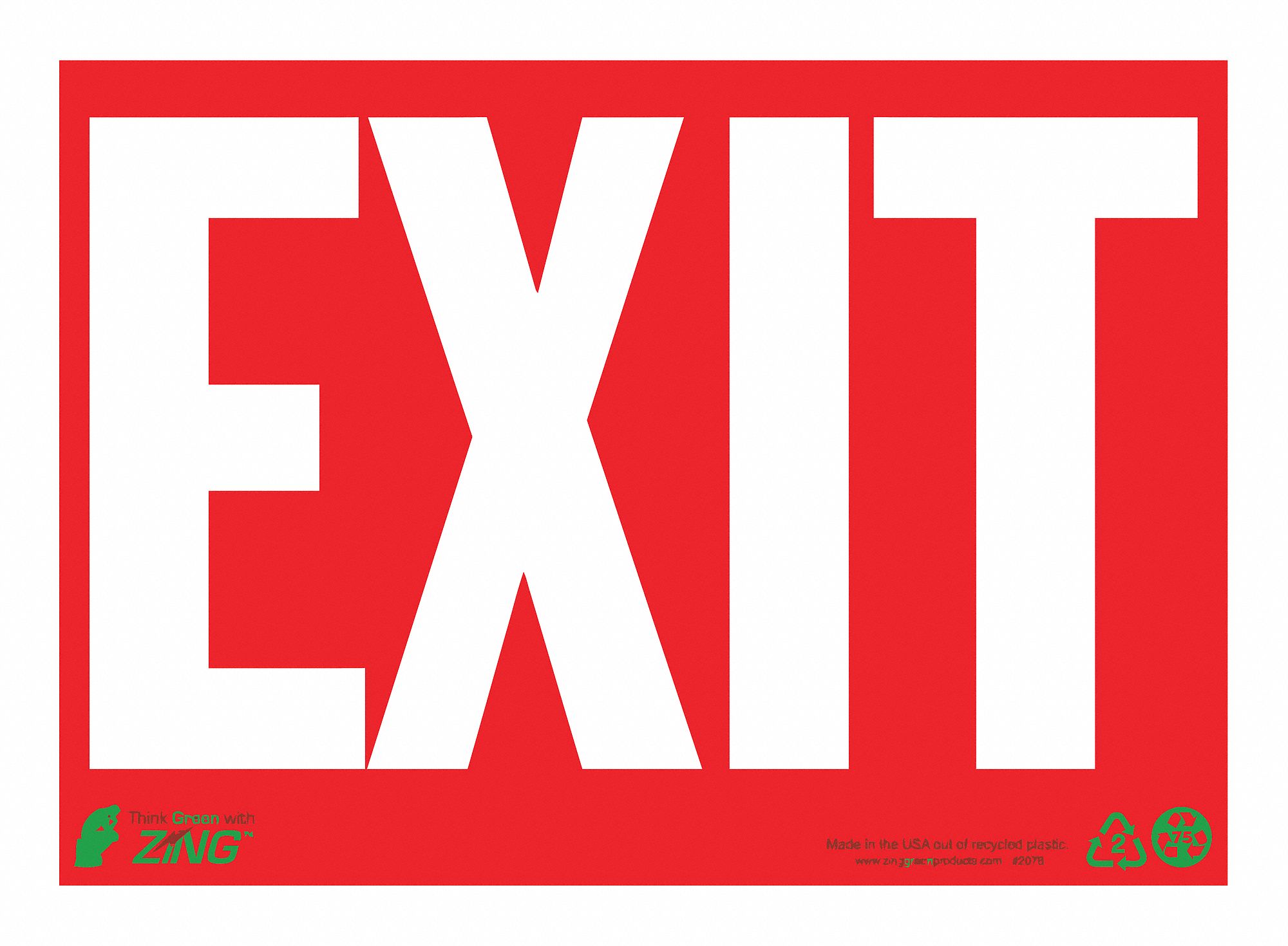 Plastic, Exit Sign, 14