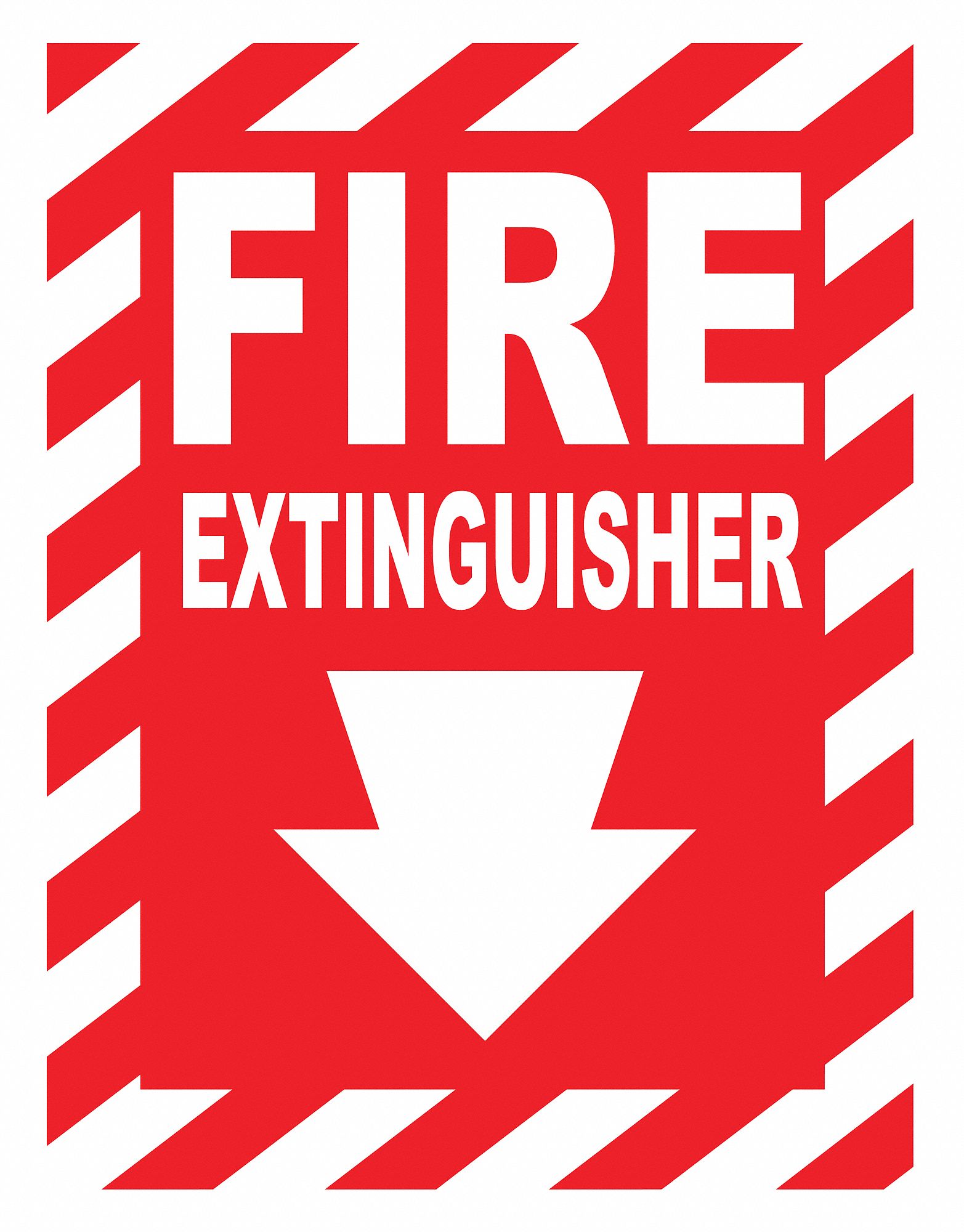 Aluminum, Surface Sign Mounting, Fire Sign - 40KF66|2888A - Grainger