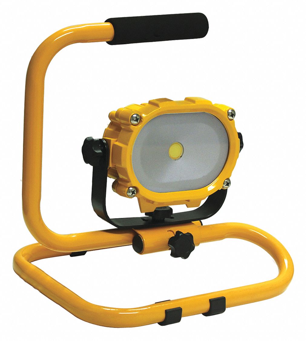 LUMAPRO Temporary Job Site Light, Floor Stand, Battery/Rechargeable