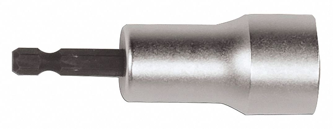 Nutsetter: Nutsetter, Imperial, 3/4 in Fastening Size, Hex, 1/4 in Shank Size, Impact Rated
