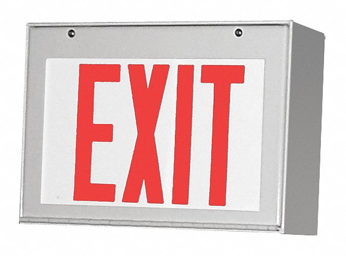 Exit Sign with Maximum Security Grainger