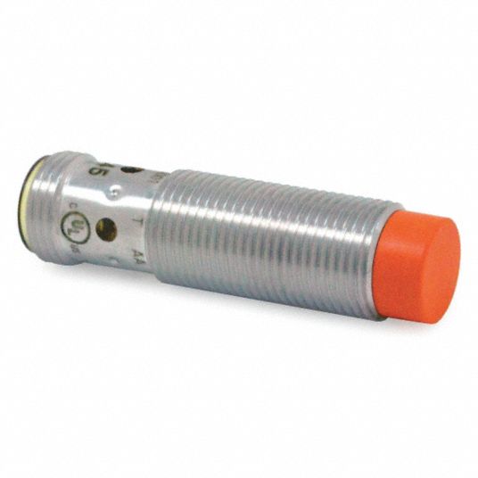 Cylindrical Proximity Sensor: 10 to 30V DC, 700 Hz Proximity Sensor Op  Freq, 3 Wire PNP, Metal