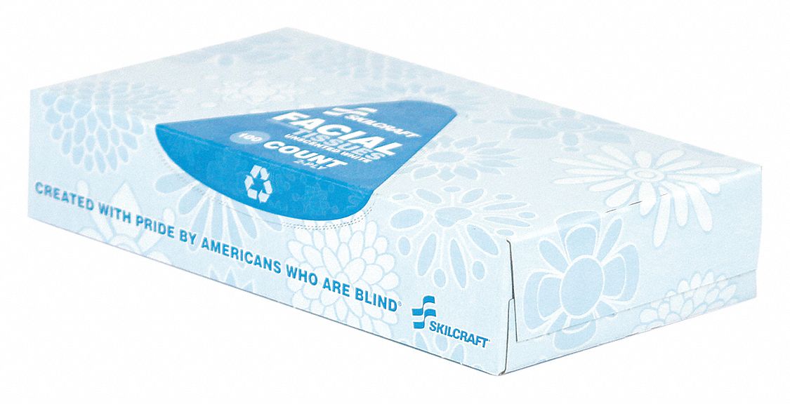 Facial Tissue 100 White