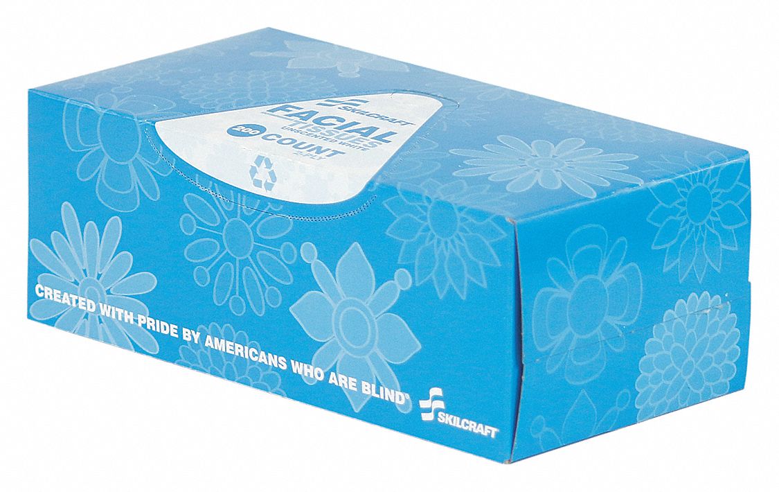 ABILITY ONE, Flat, Skilcraft, Facial Tissue - 40KJ05|8540-00