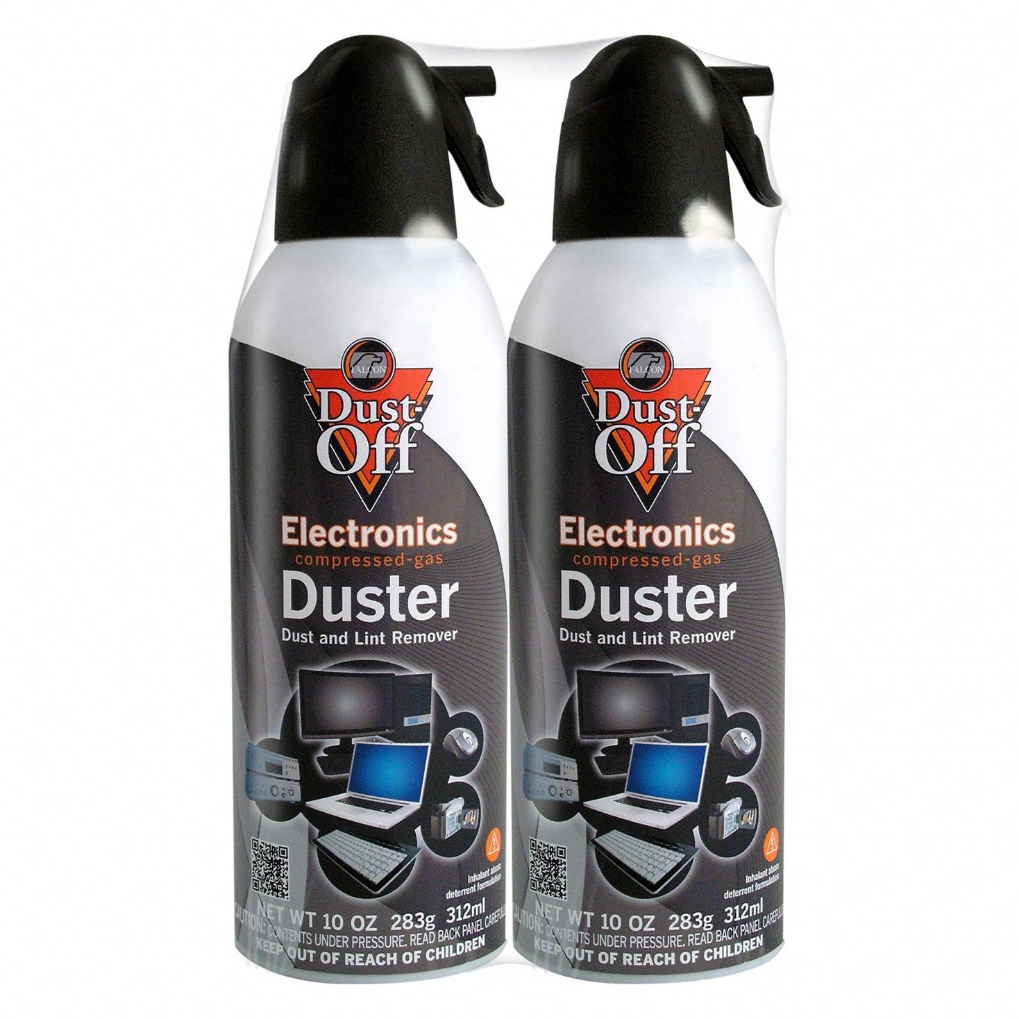 Aerosol Duster: 10 oz, Aerosol Spray Can, 2 PK